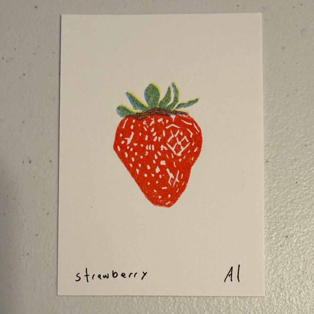 Ana Inciardi Mini Print, Strawberry